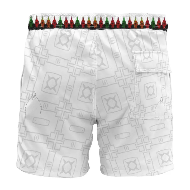 #426 cnl Board Shorts rooster/gun print