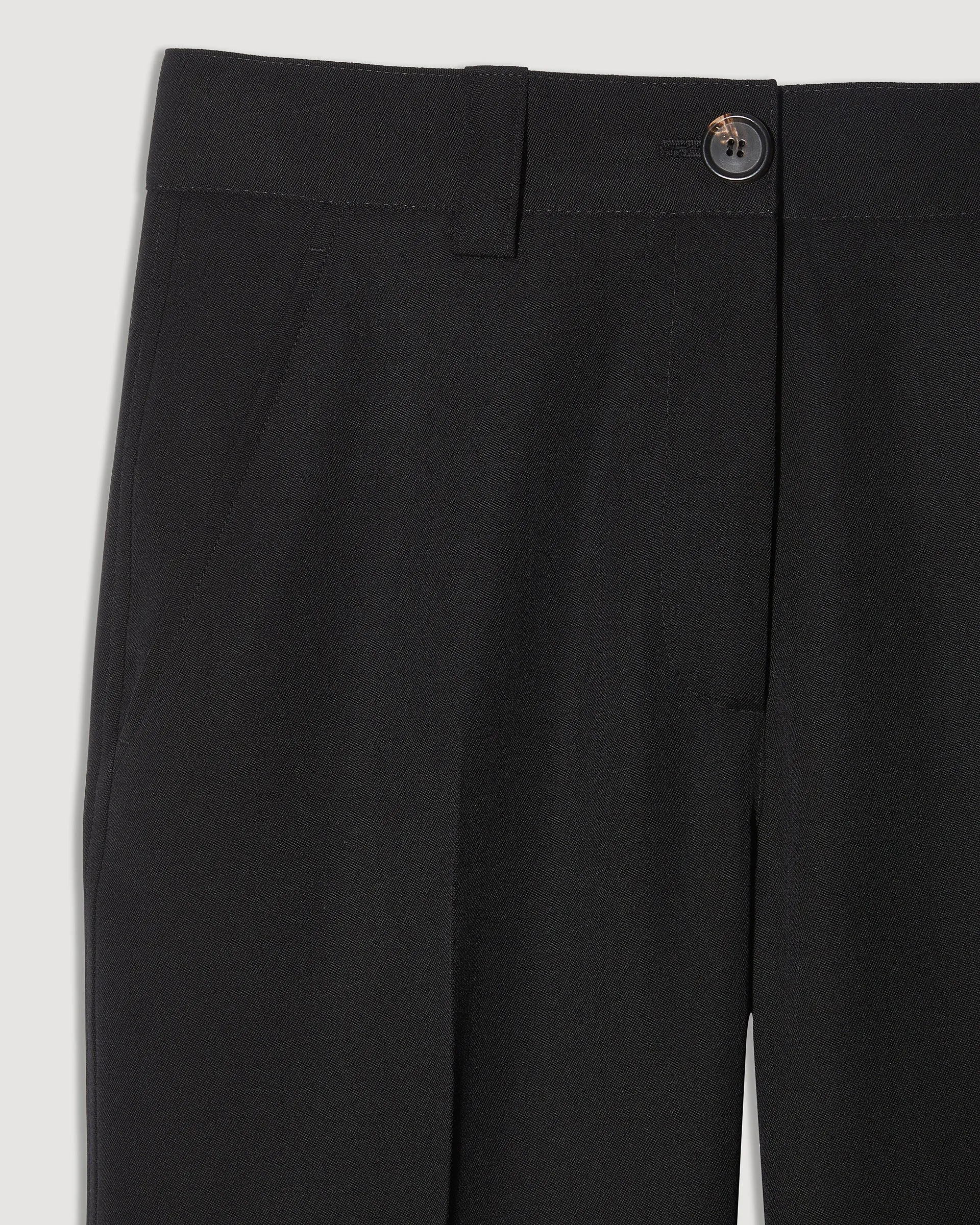 Avery Trouser in Wool, Black