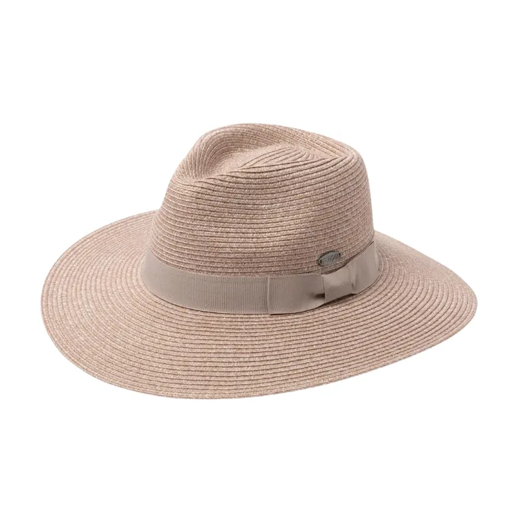 Before Dark Fiona Wide Brim Fedora - Sandstone