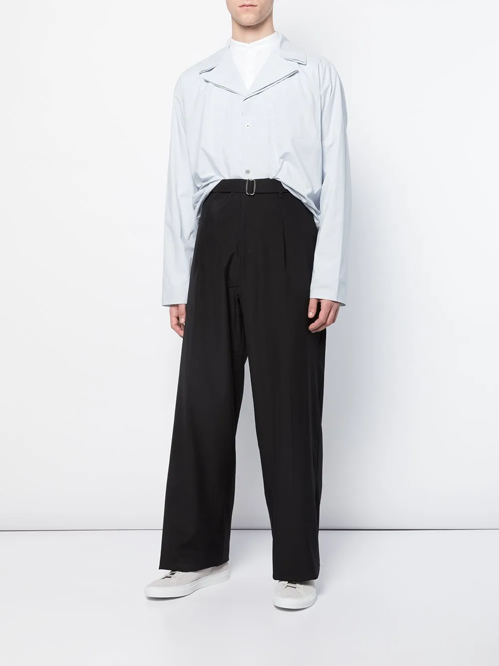 Belted Wide Leg Trousers