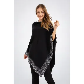 Black Cloak Knitted Cardigan