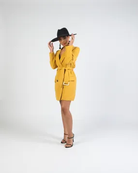 Blazer Dress | Mustard