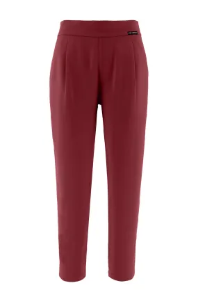 Blood Red Tailored Trousers