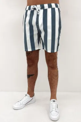 Bold Stripe Swim Short Navy