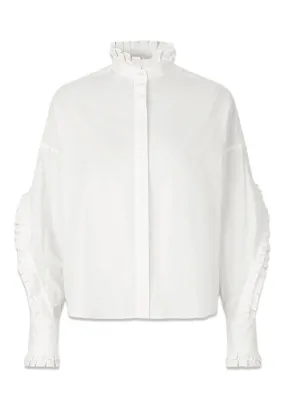 Boston Pleat Shirt - Cream