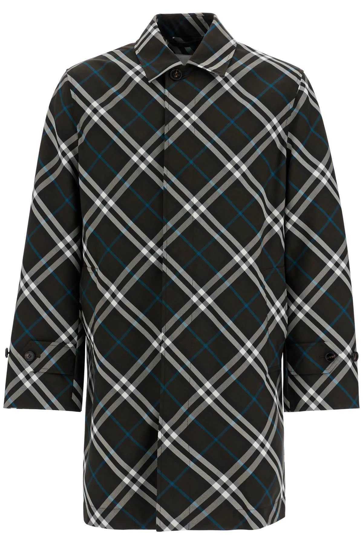 Burberry Ered\N\NCheckered Nylon Car Coat