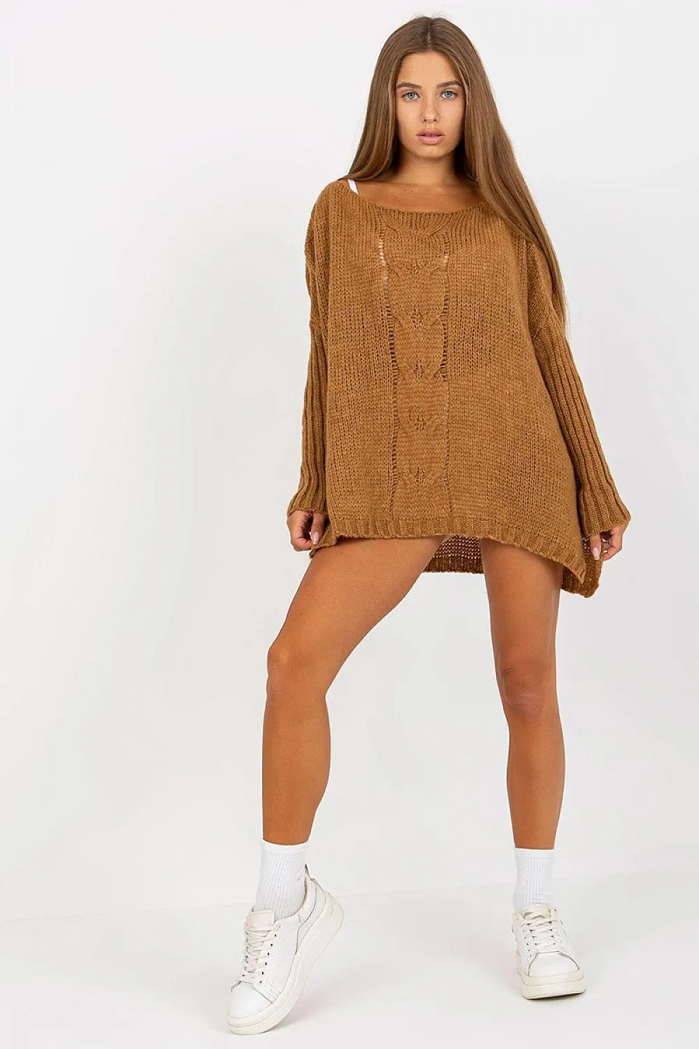 Chic Ochre Cozy Knit Jumper - Style Meets Comfort!