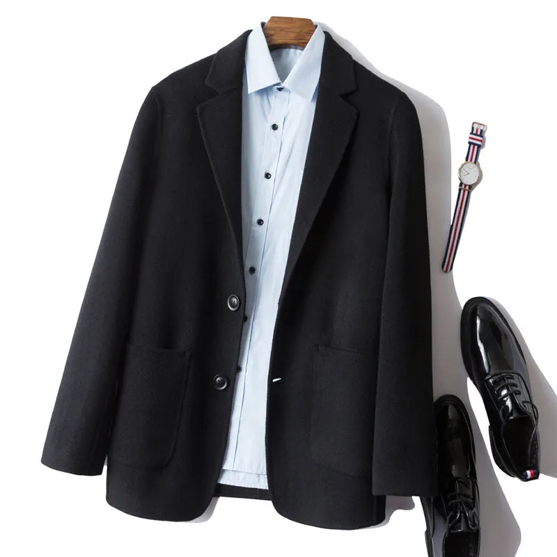 Classic Merino-Blend Blazer Jacket