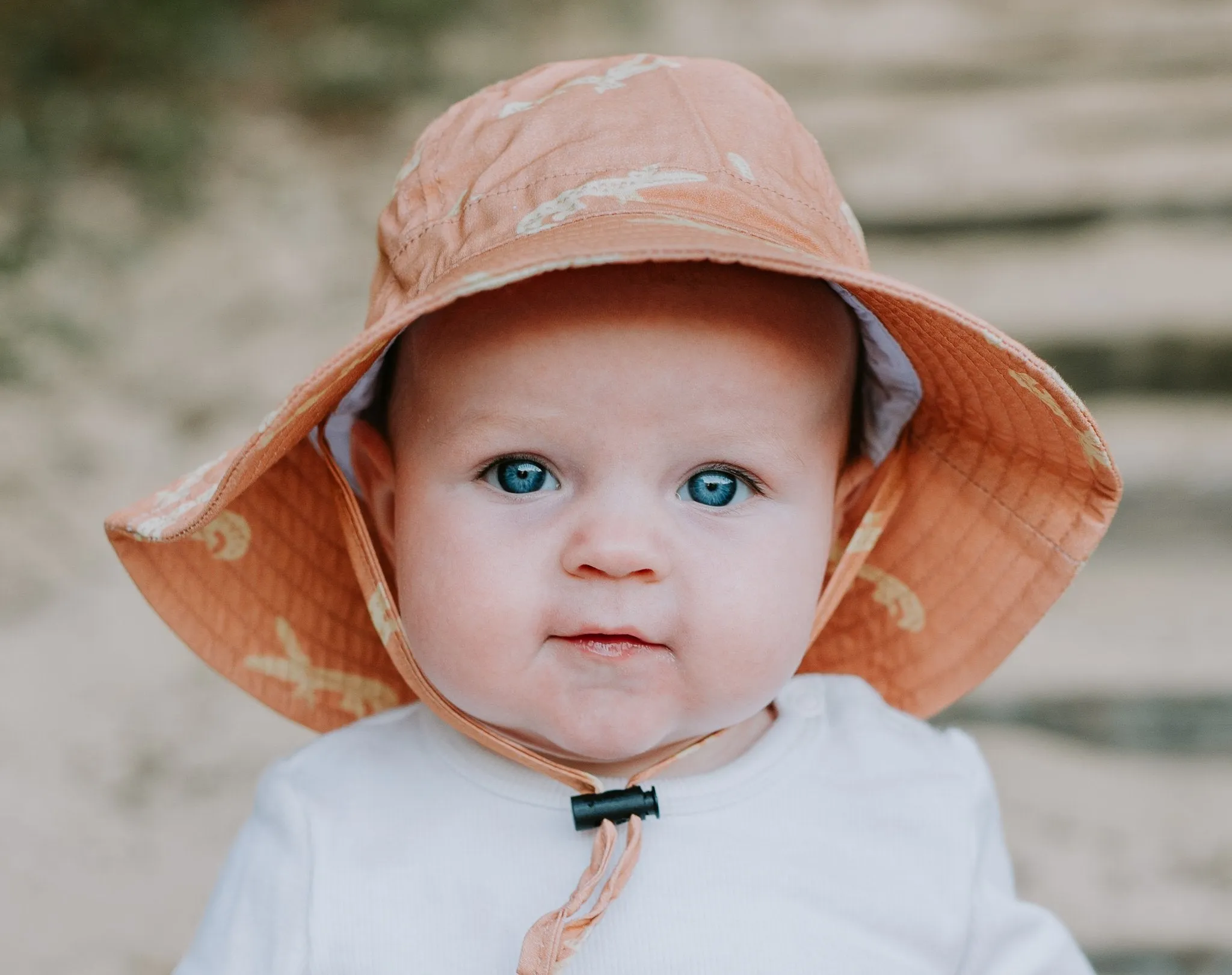 Crocodile Wide Brim Infant Sunhat