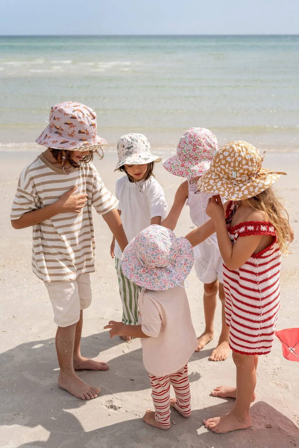 Daisy Chain Wide Brim Reversible Sunhat