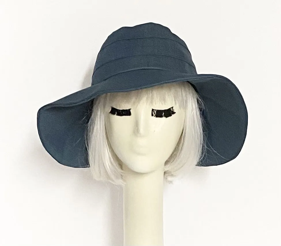 Denim Wide brim Hat