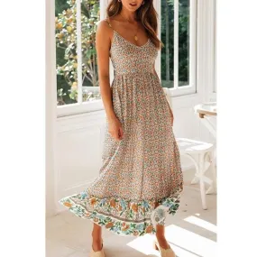 FashionSierra - Women's Sling Floral Long Dresses