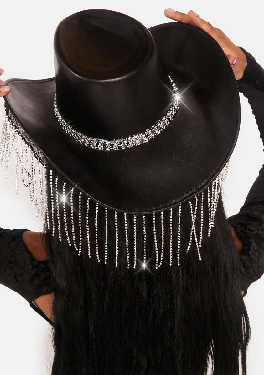 Freestyle Rhinestone Fringe Cowboy Hat