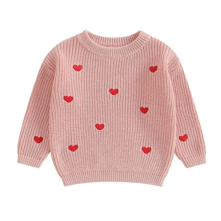 Hearts Knitted Sweater