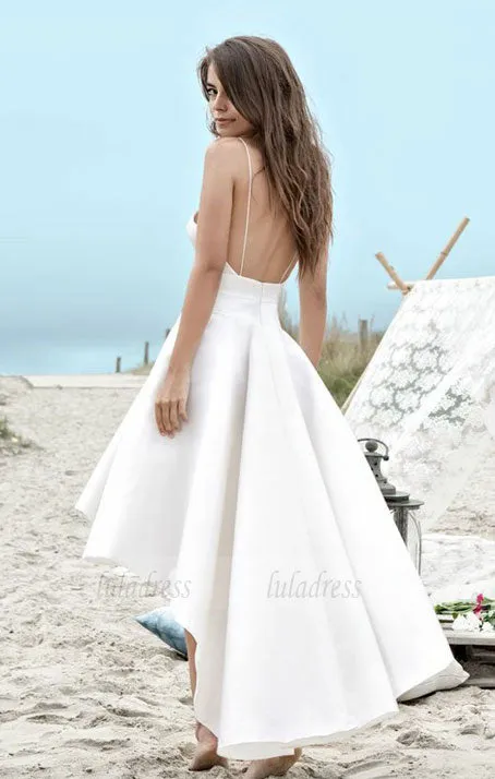 High Low Wedding Dresses,Beach Wedding Dresses