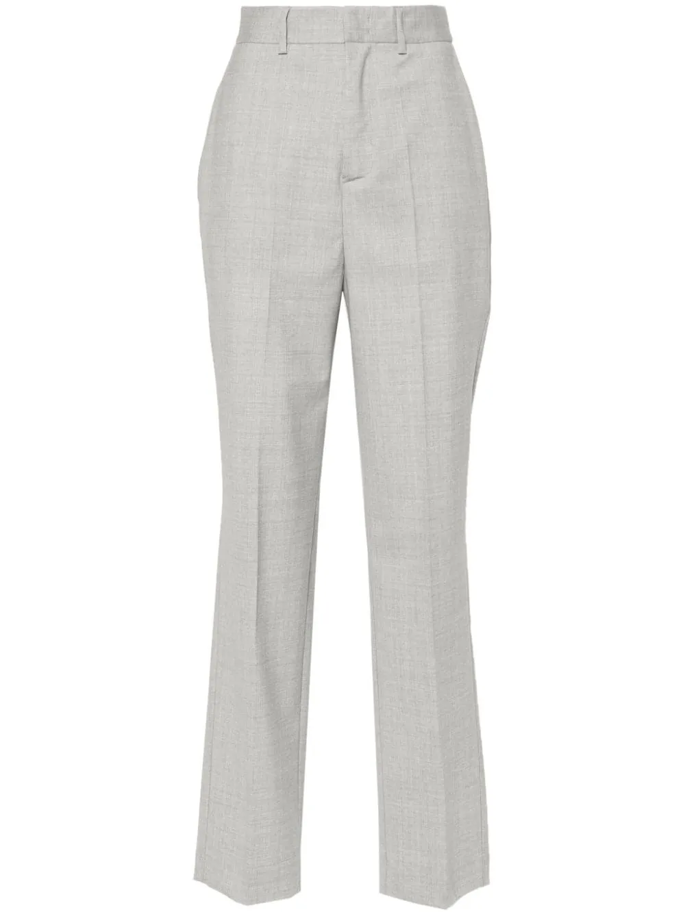 high-waisted tailored trousers