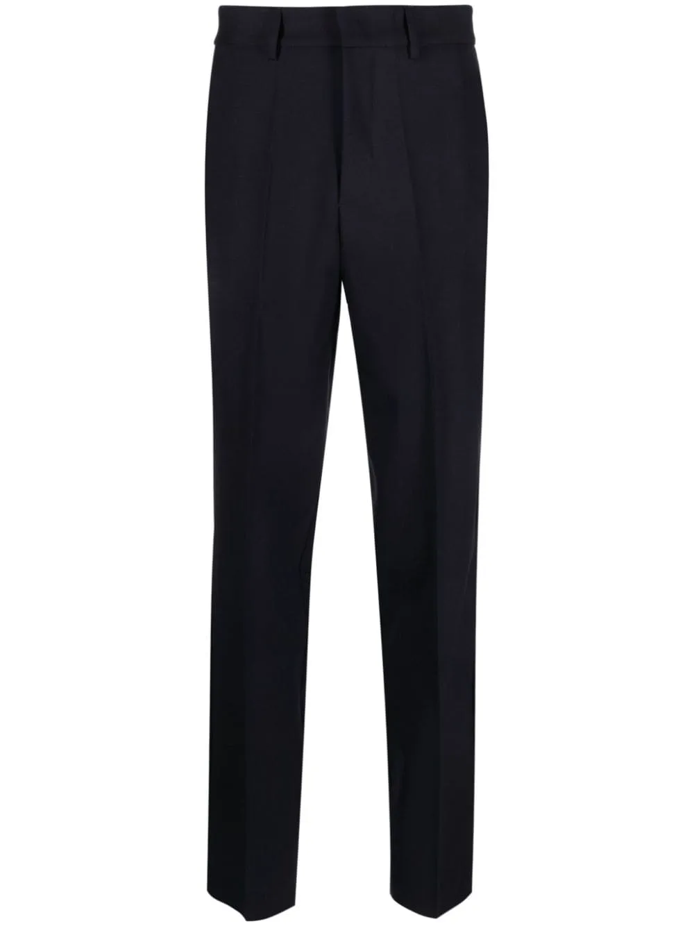 high-waisted tailored trousers