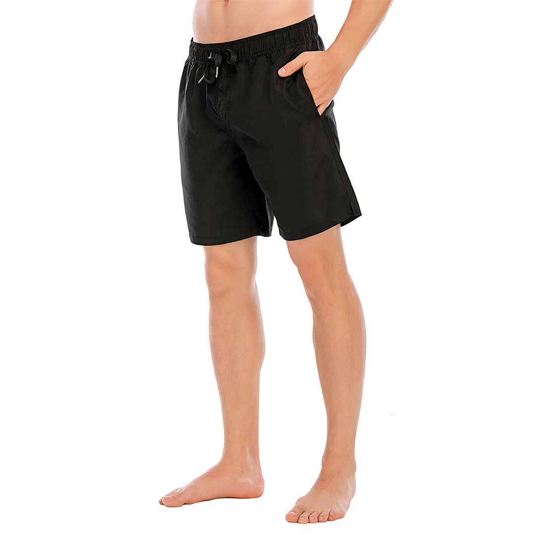 HUGE SPORTS Classic UPF50  Mens Board Shorts - Black