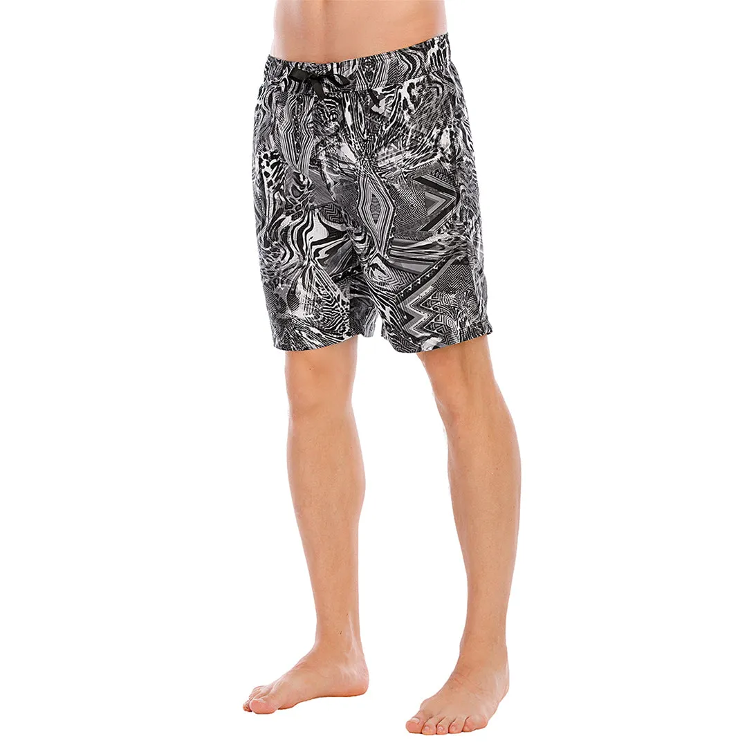 HUGE SPORTS Graphic UPF50  Mens Beach Board Shorts - Geo