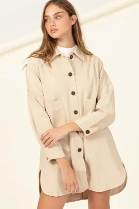 HYFVE Sweet Fling Oversized Shirt Shacket