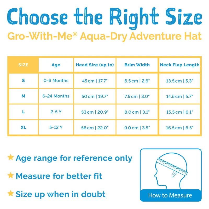 Jan & Jul Gro-with-me Aqua Dry Adventure Hat - Pretty Pink