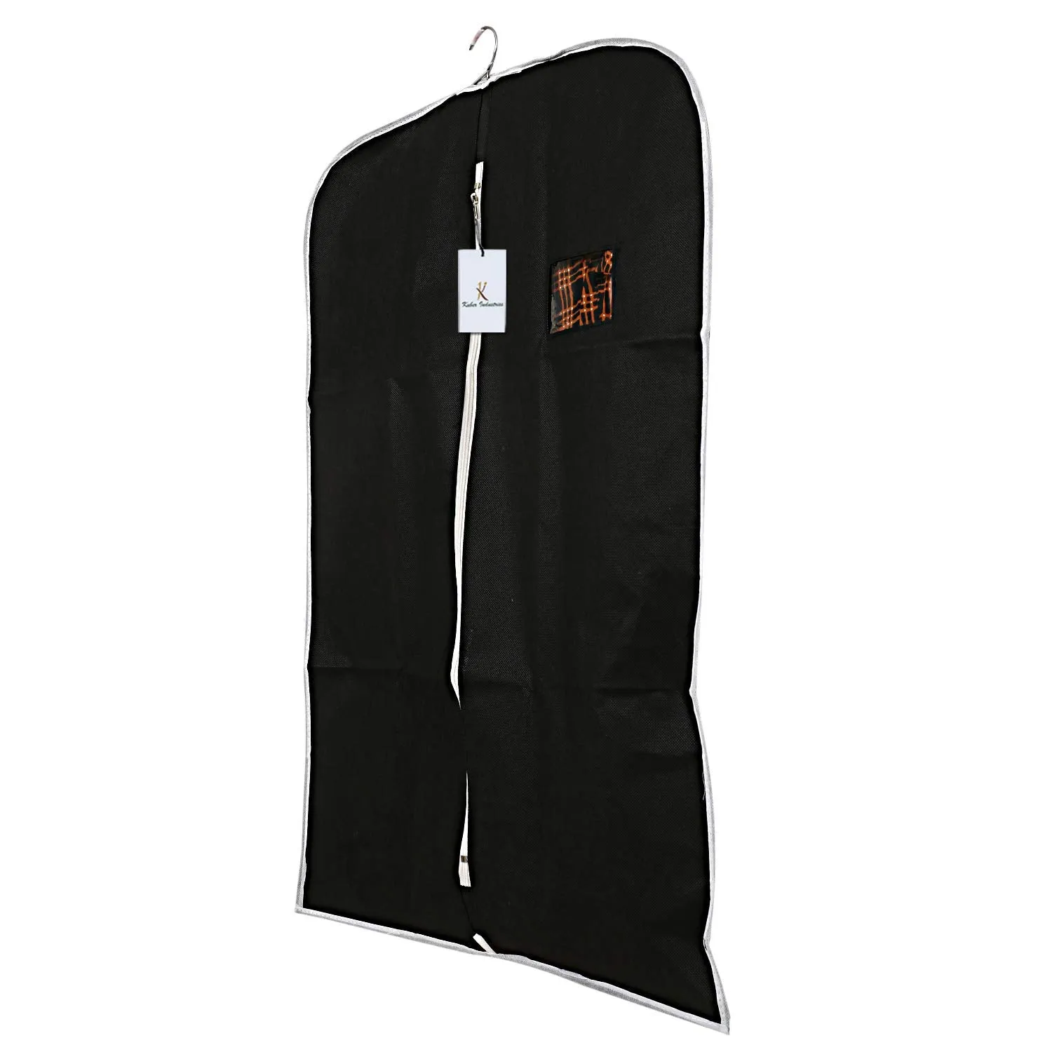 Kuber Industries 3 Piece Non Woven Coat Cover, Black (CTKTC2435)