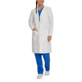 Landau Women's 3-Pocket Full-Length White Coat 3172