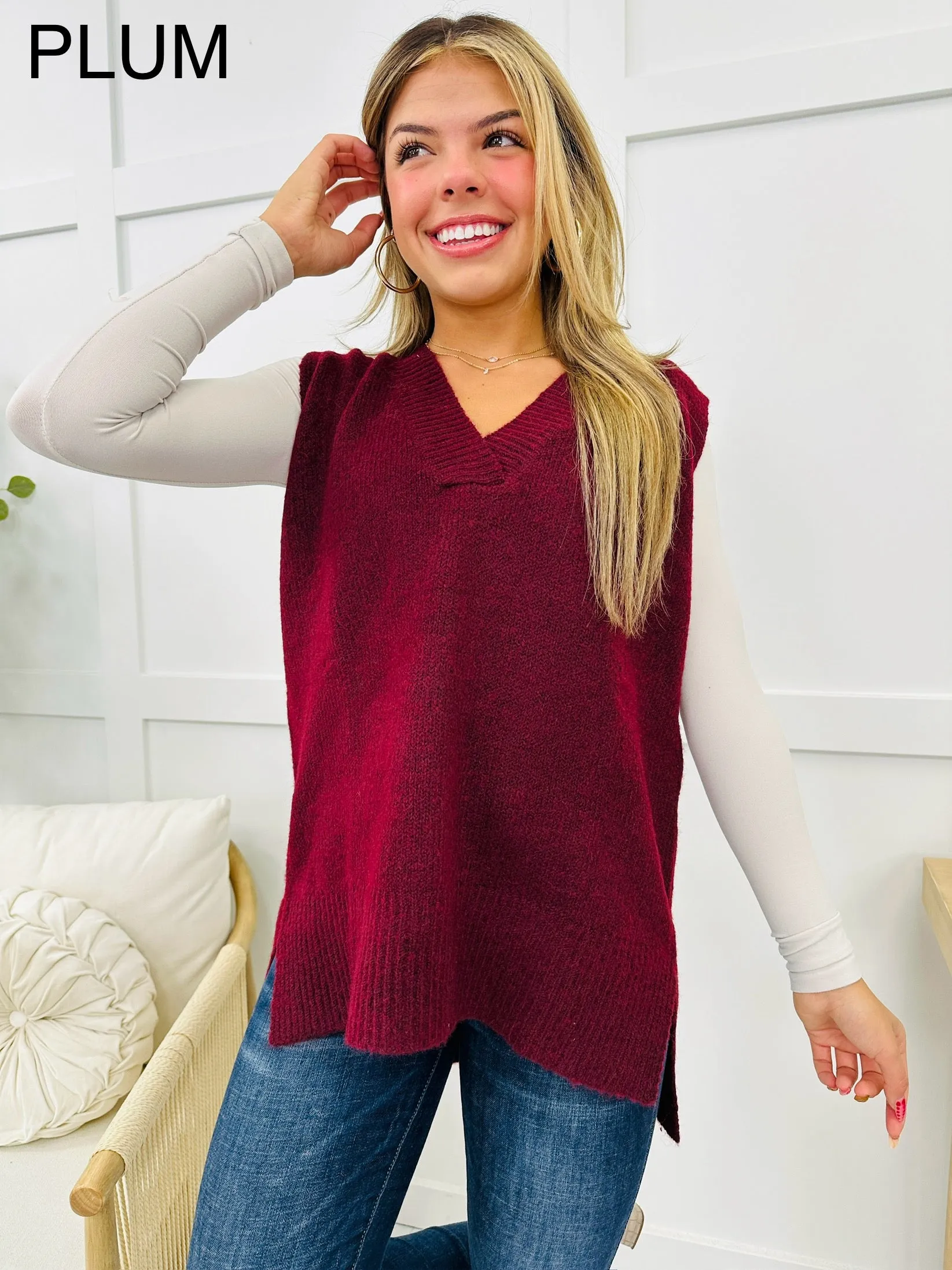 Layered in Love Sweater Vest- Multiple Colors!