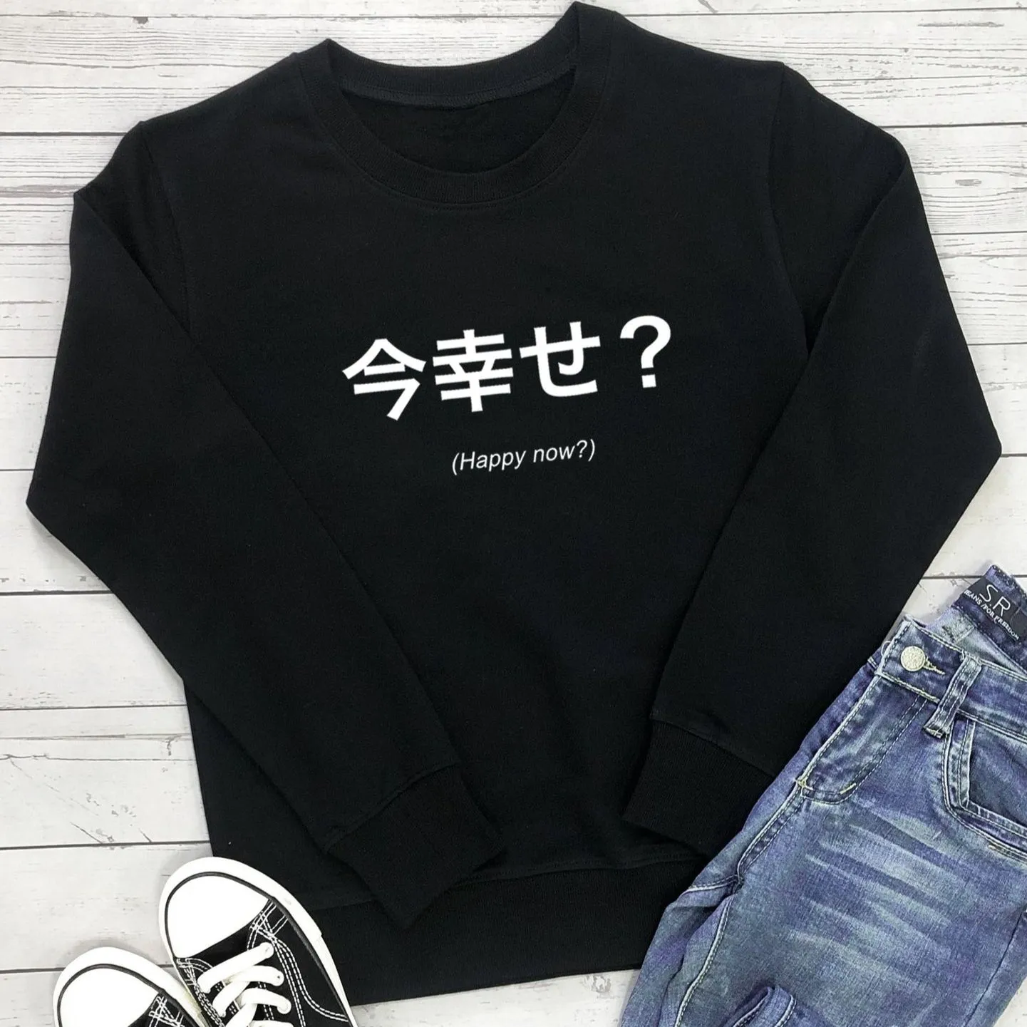 Letter Print Sweatshirt Wholesale Women'S Clothing