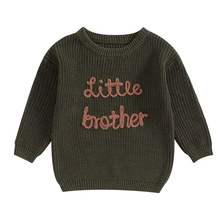 Little Brother Knitted Baby Sweater