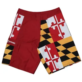 Maryland Flag (Red) / Board Shorts