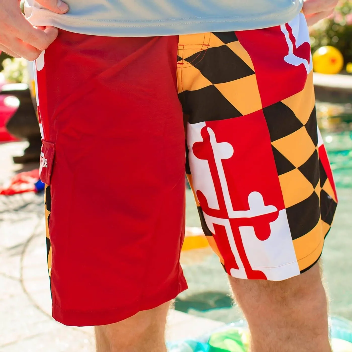 Maryland Flag (Red) / Board Shorts