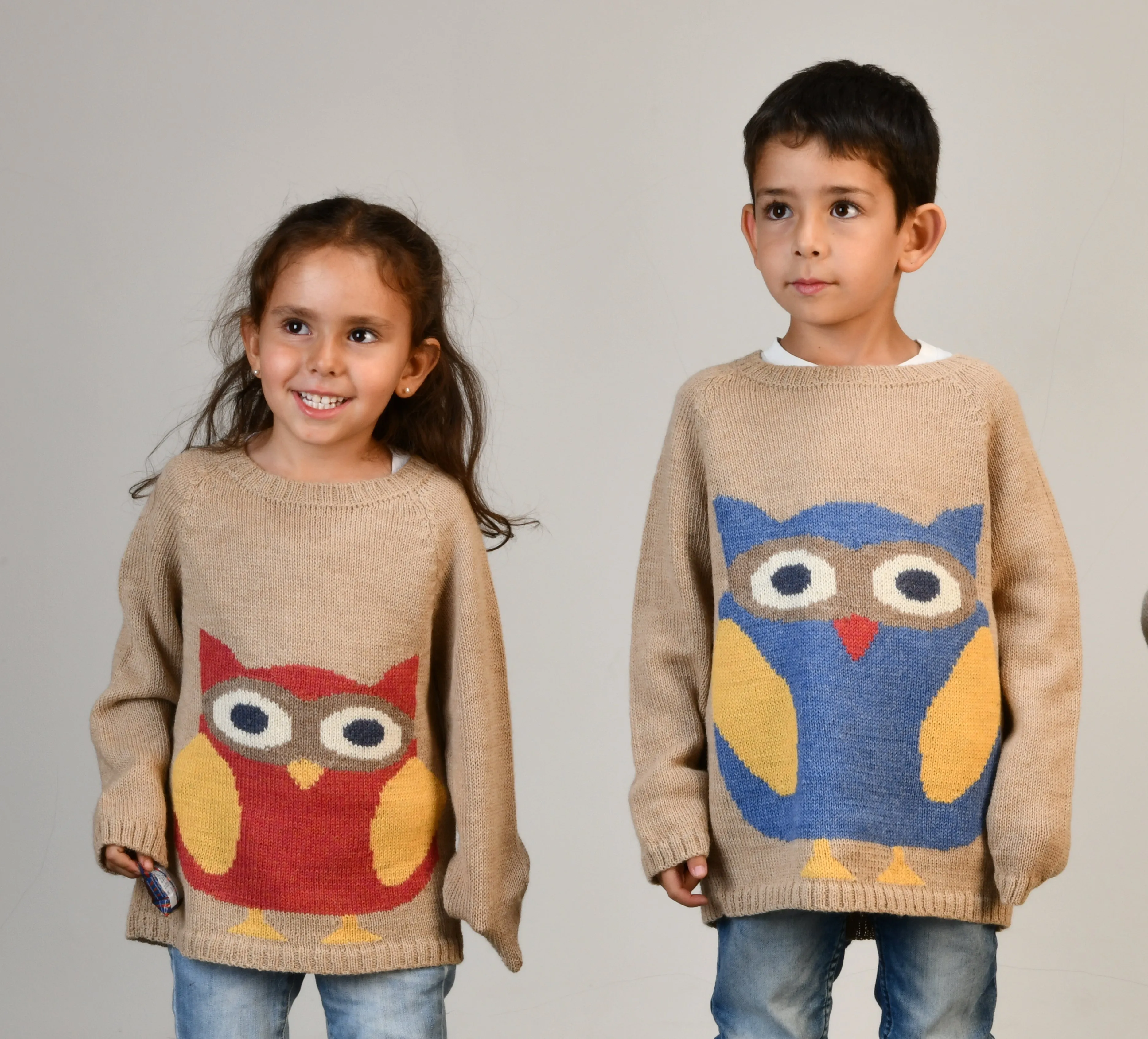 NW602 INDIGO OWL SWEATER