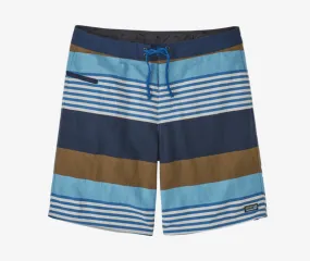 Patagonia Wavefarer Boardshorts - 19" Fitz Stripe: Lago Blue