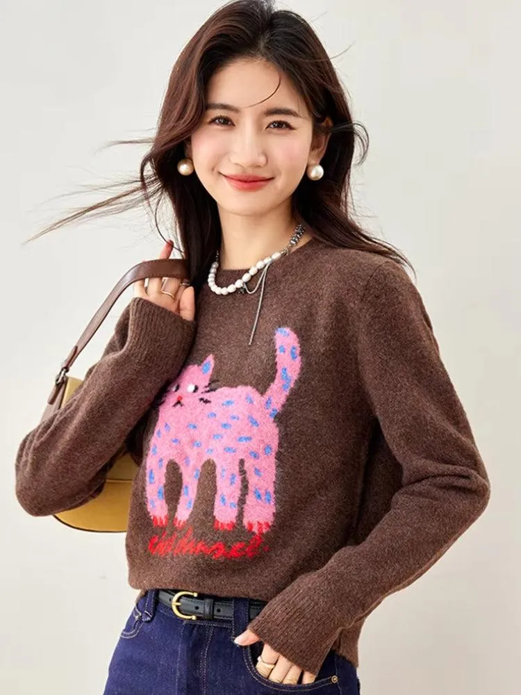 Pink Cat Sweater