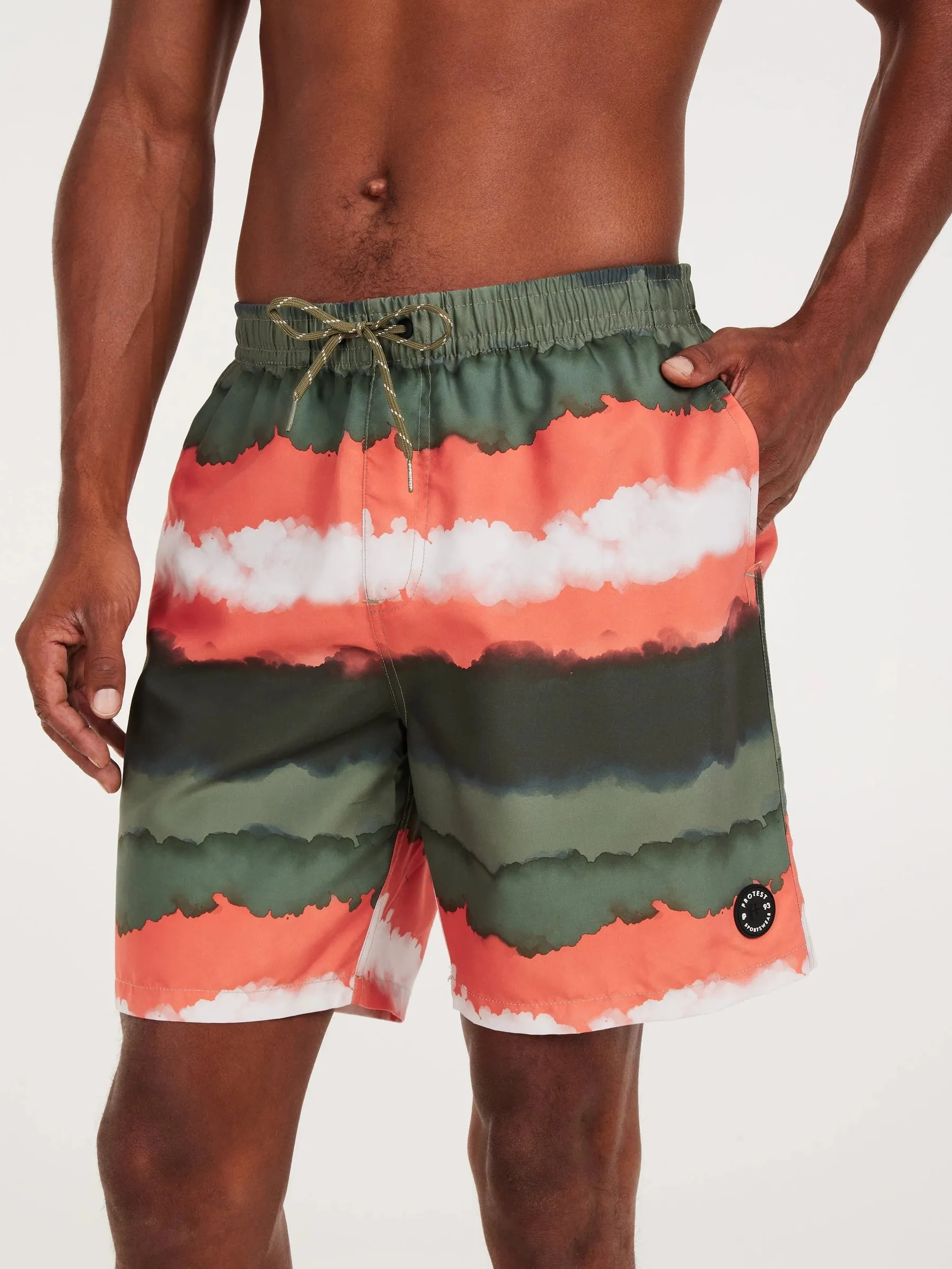 Protest PRTHAMSEY Men's Swim Shorts - Artichoke Green