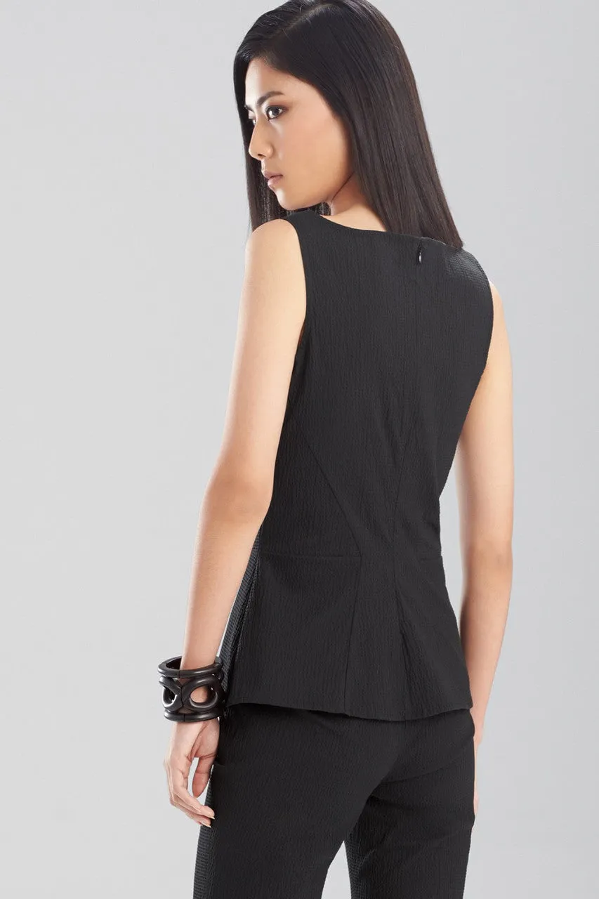 Structured Texture Sleeveless Top