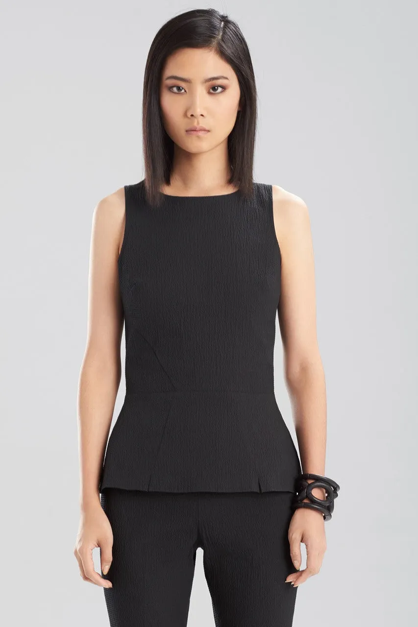 Structured Texture Sleeveless Top