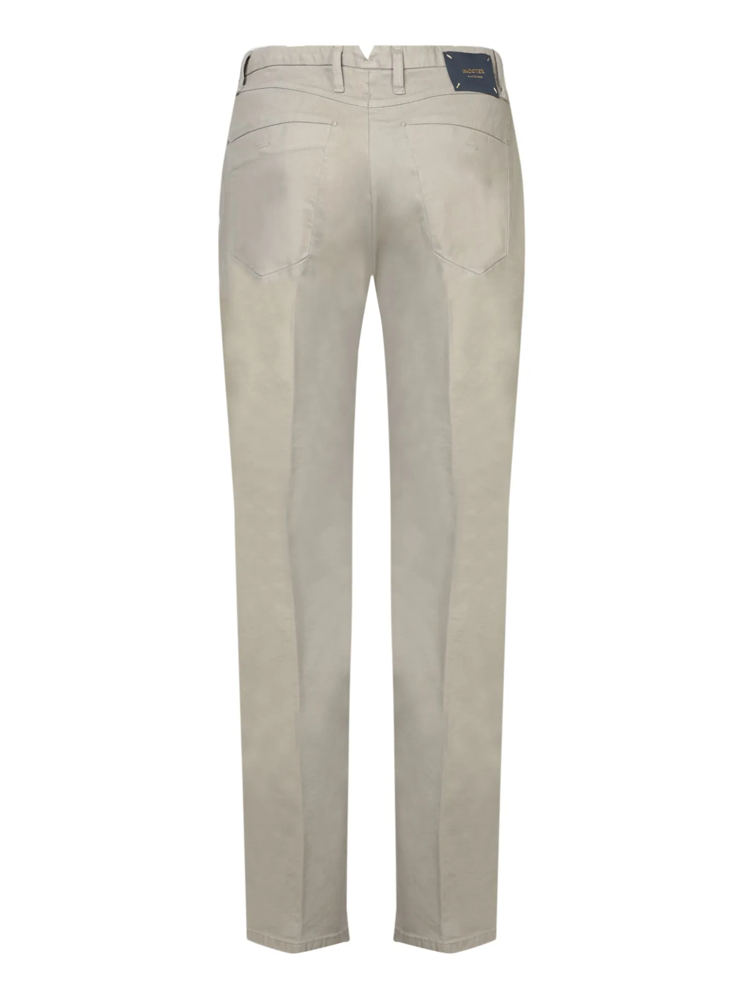 Tailored Taupe Cotton Trousers