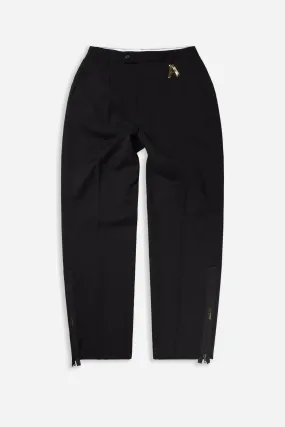 Tailored Trousers With Zips Black