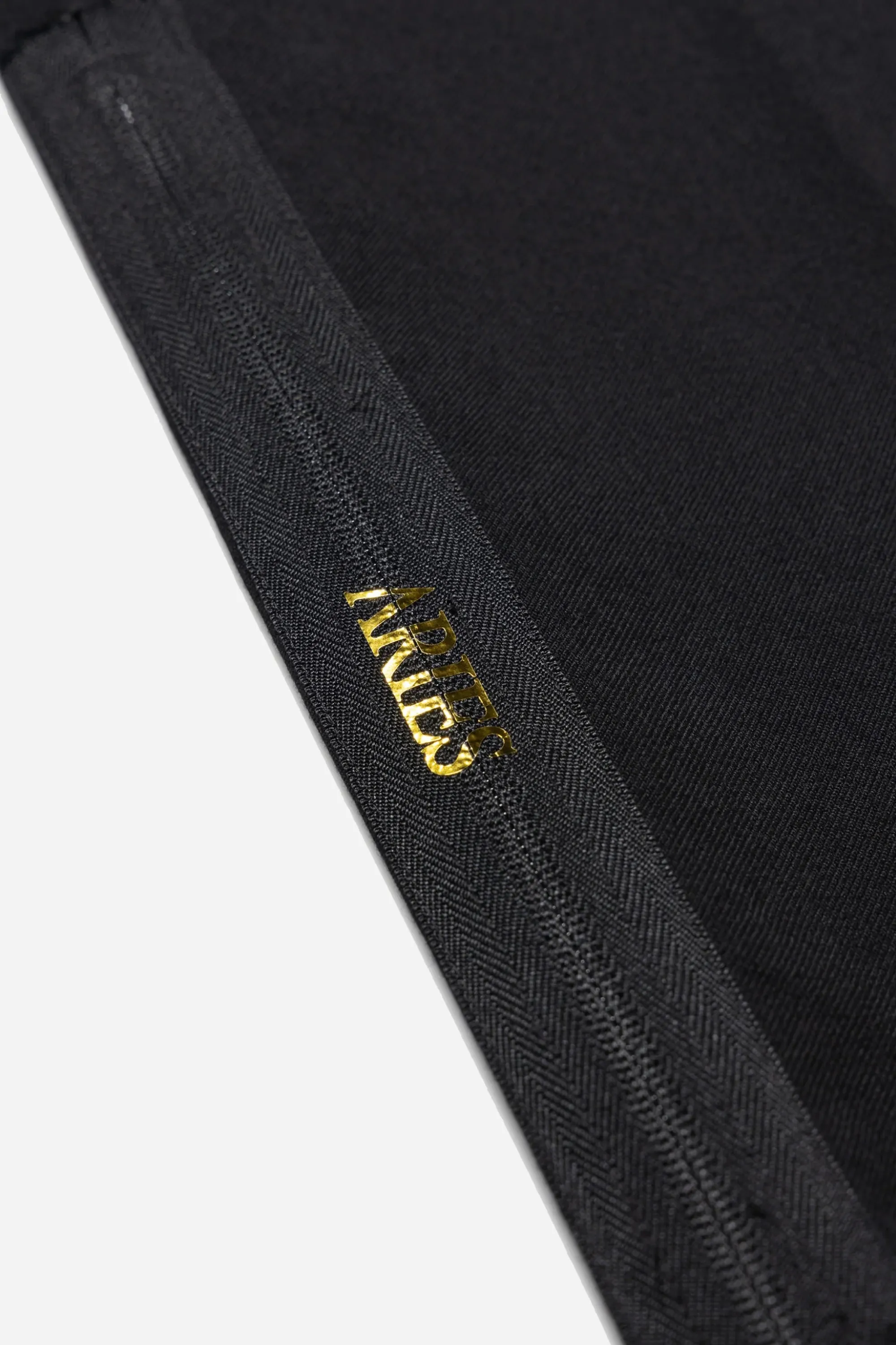 Tailored Trousers With Zips Black