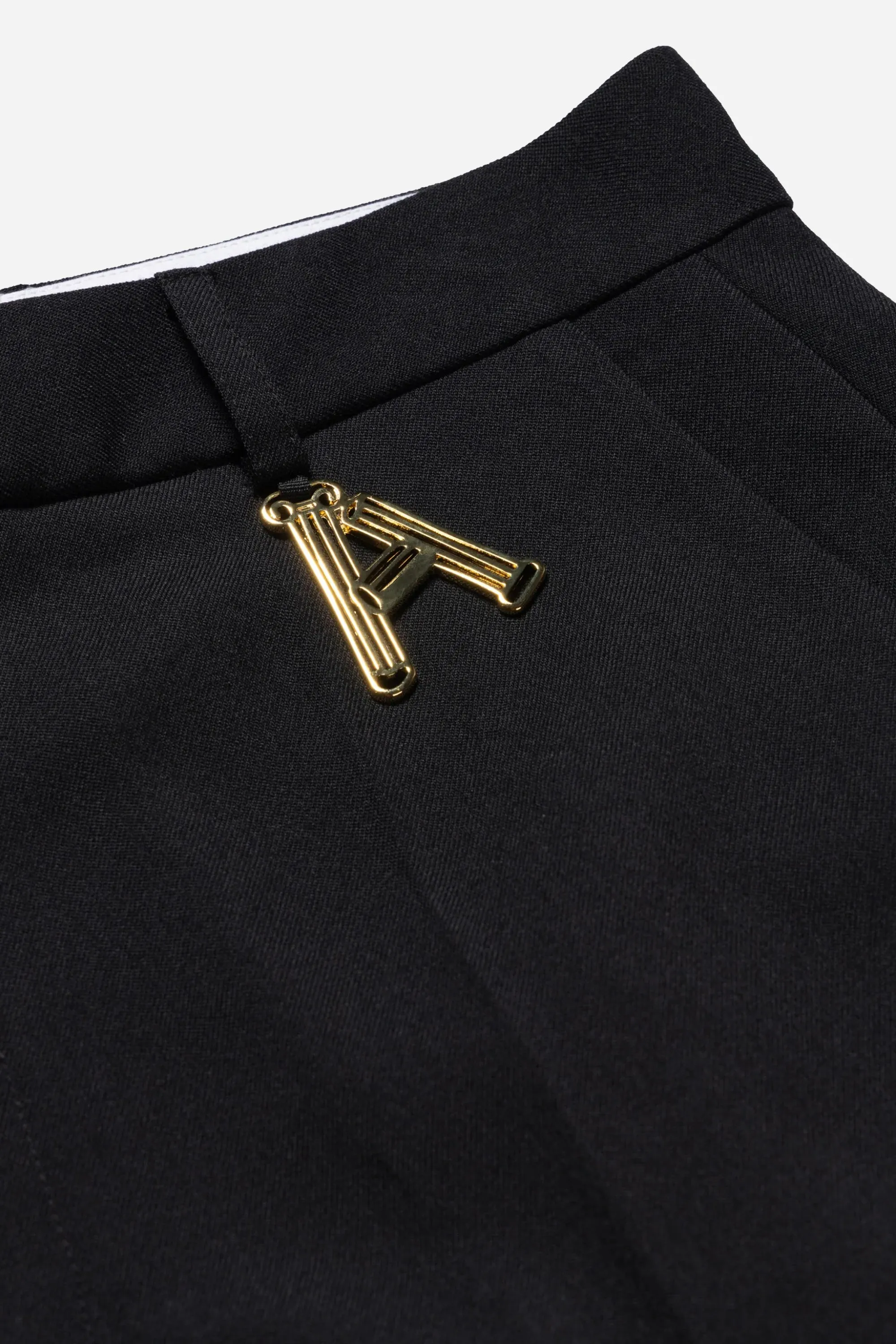 Tailored Trousers With Zips Black