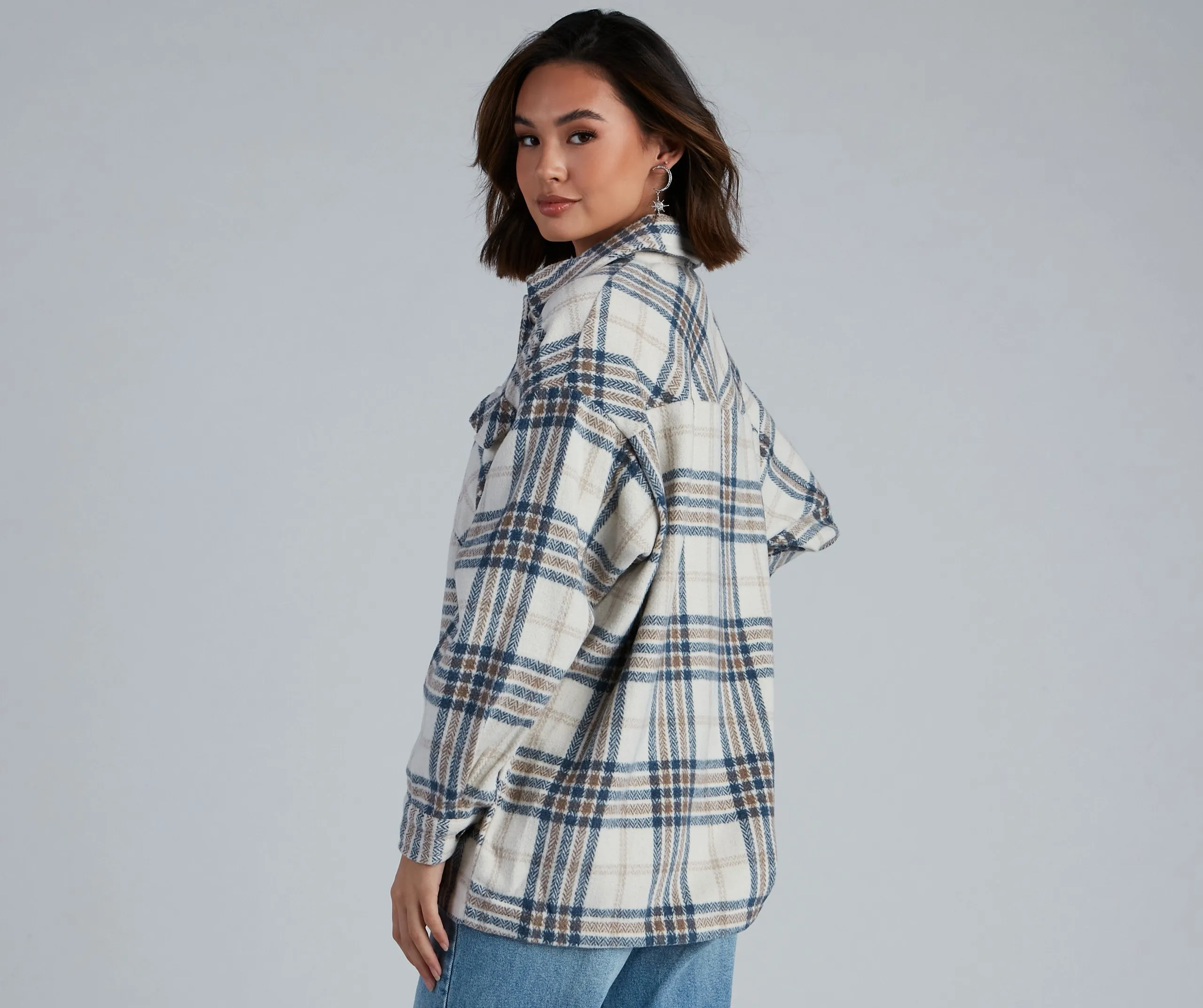 TastyHottie - Chill Out Plaid Shacket