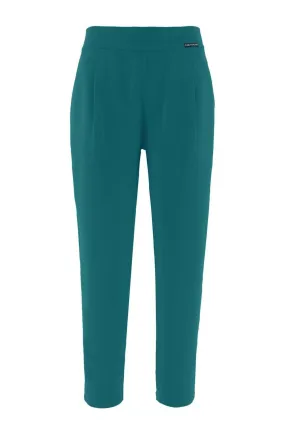 Teal Blue Tailored Trousers