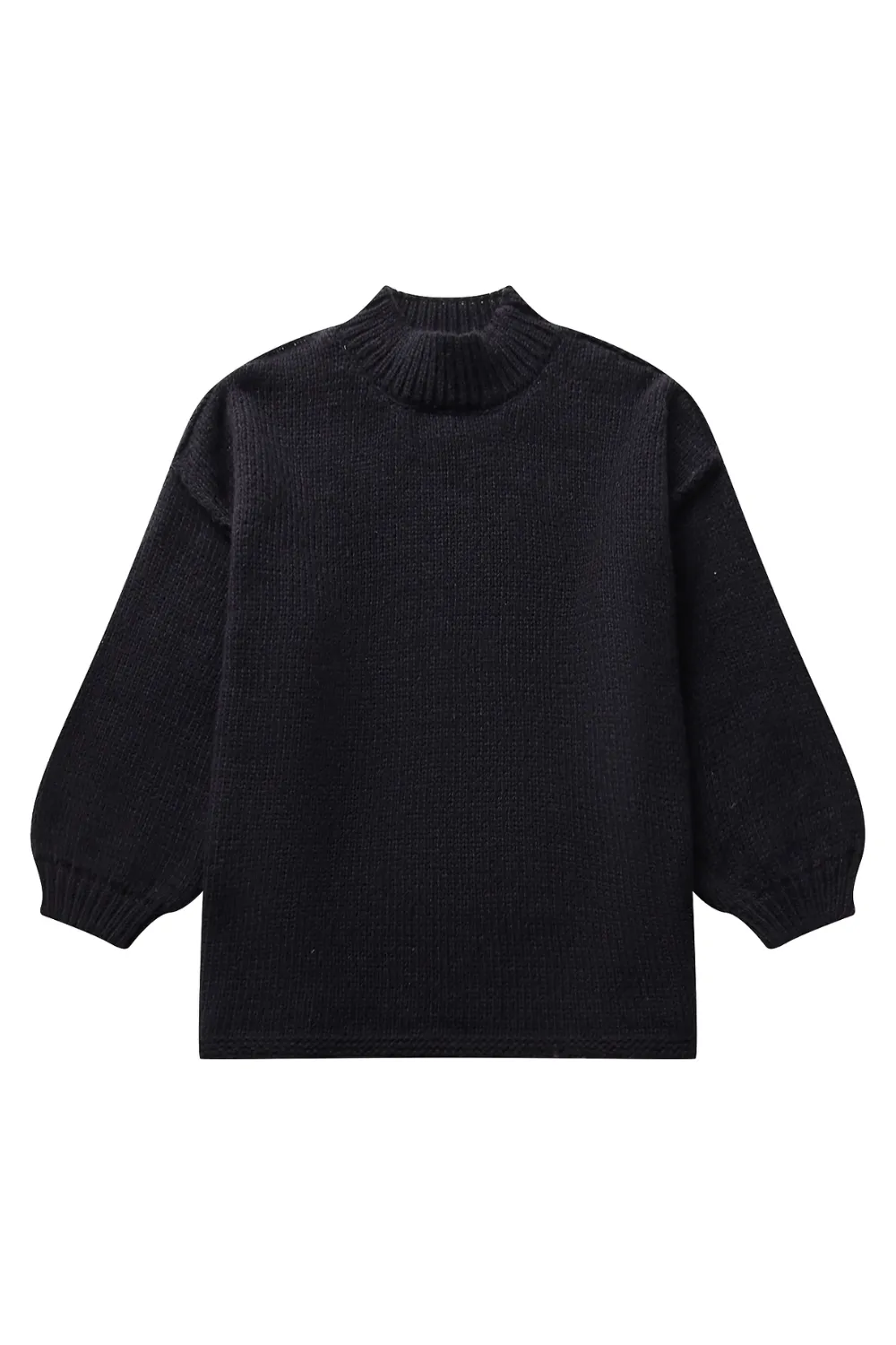 'Tiana' Lantern Sleeve Knitted Loose Sweater (4 Colors)