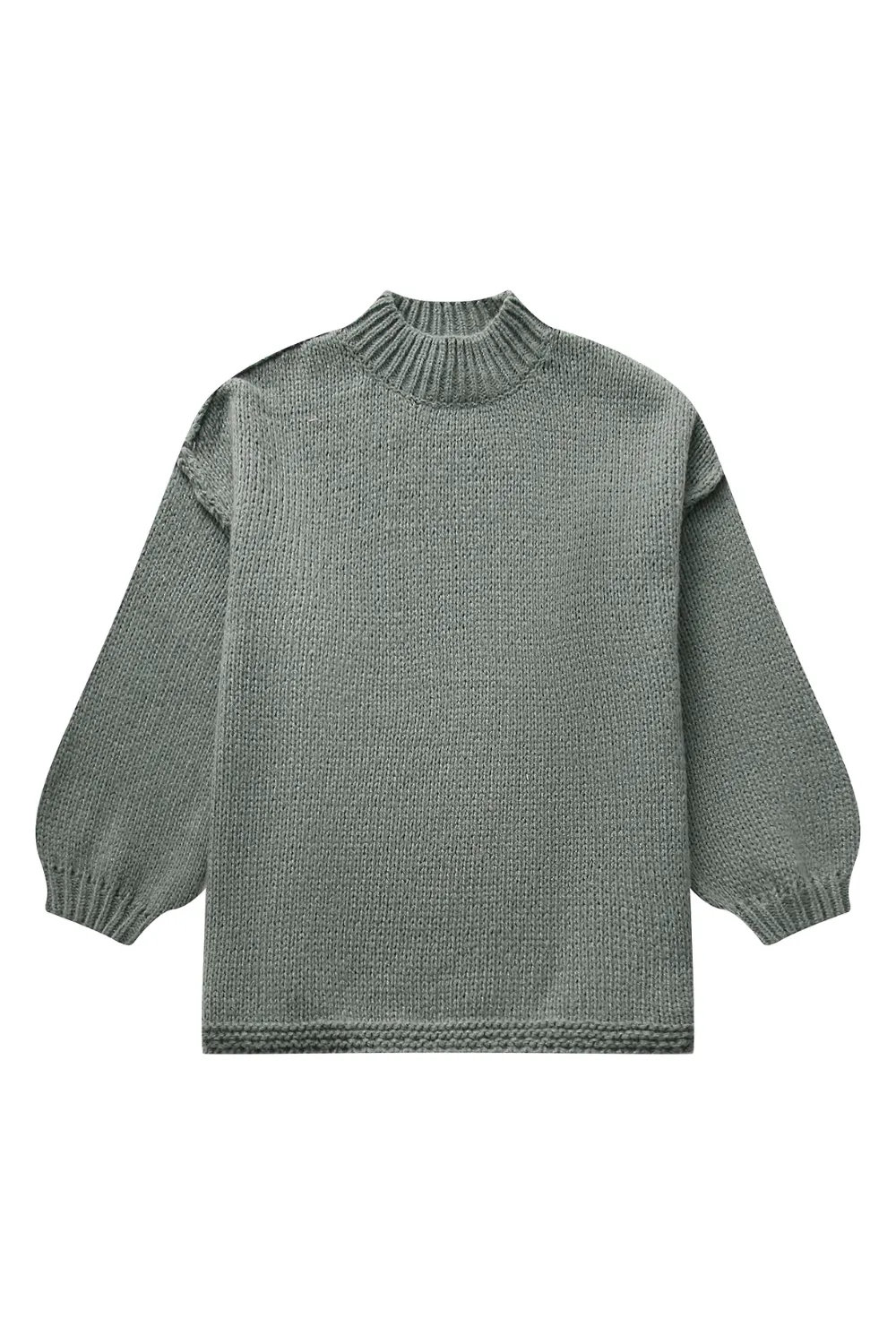 'Tiana' Lantern Sleeve Knitted Loose Sweater (4 Colors)