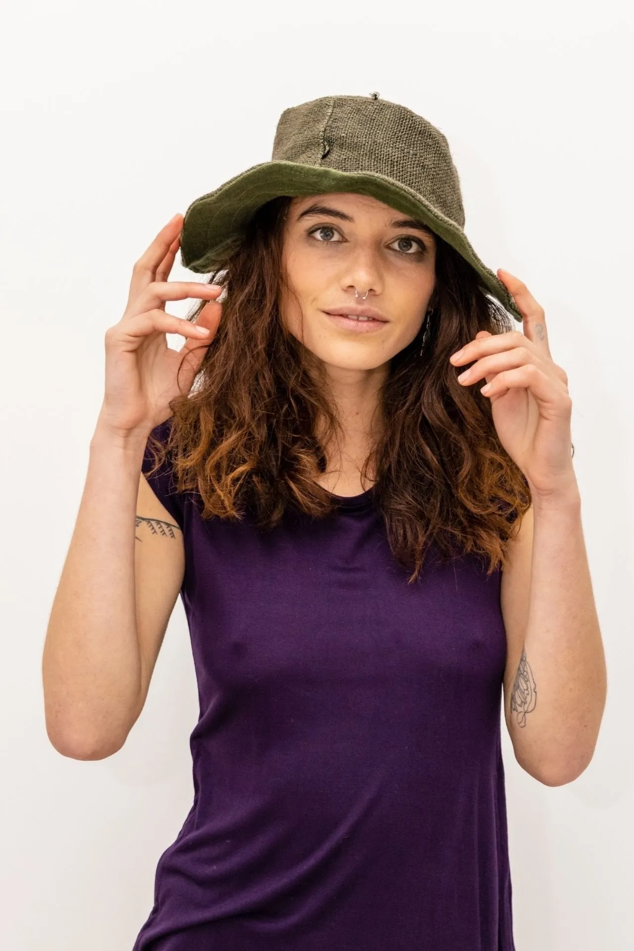 Wide Brim Hemp Hat