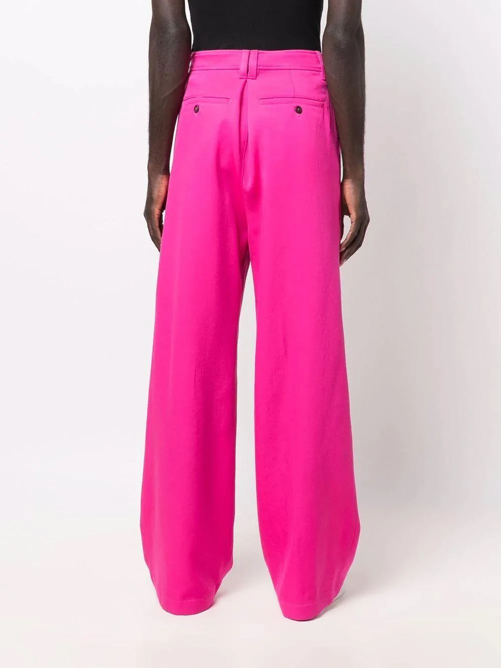 wide-leg tailored trousers