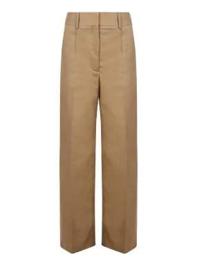 Wide-leg tailored trousers