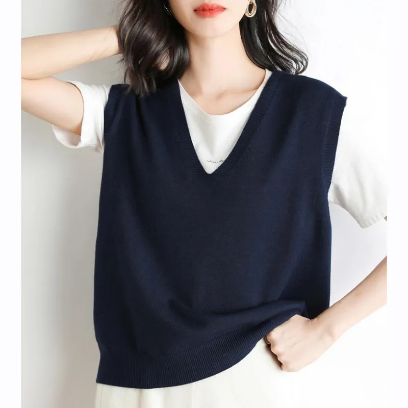 Women's Ultra-Soft V-Neck Knit Vest